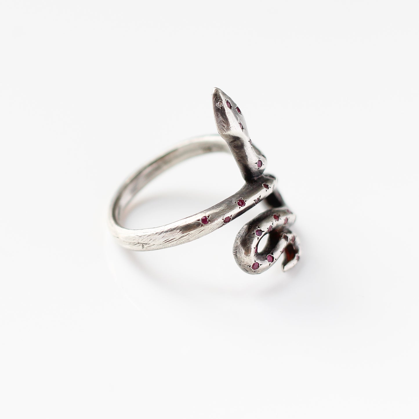 Snake Ring in Silver