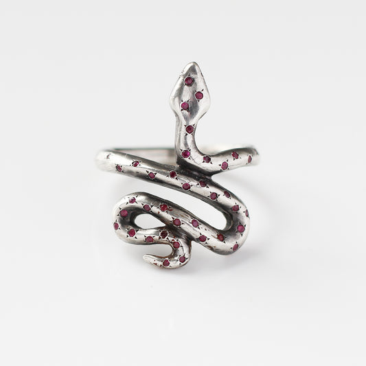 Snake Ring in Silver