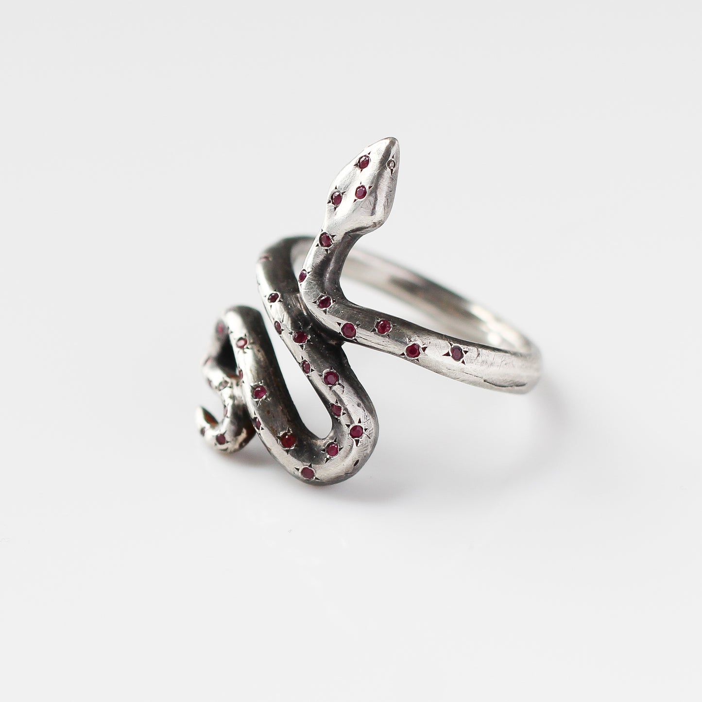 Snake Ring in Silver