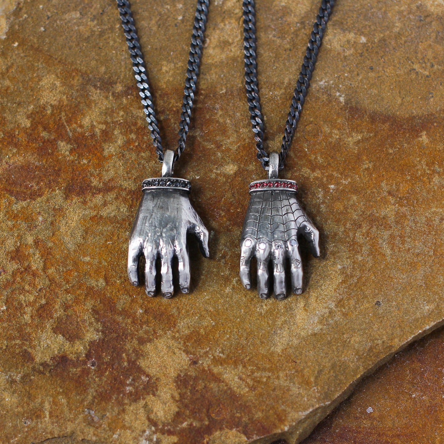 Hand of Glory - Red Sapphire Necklace