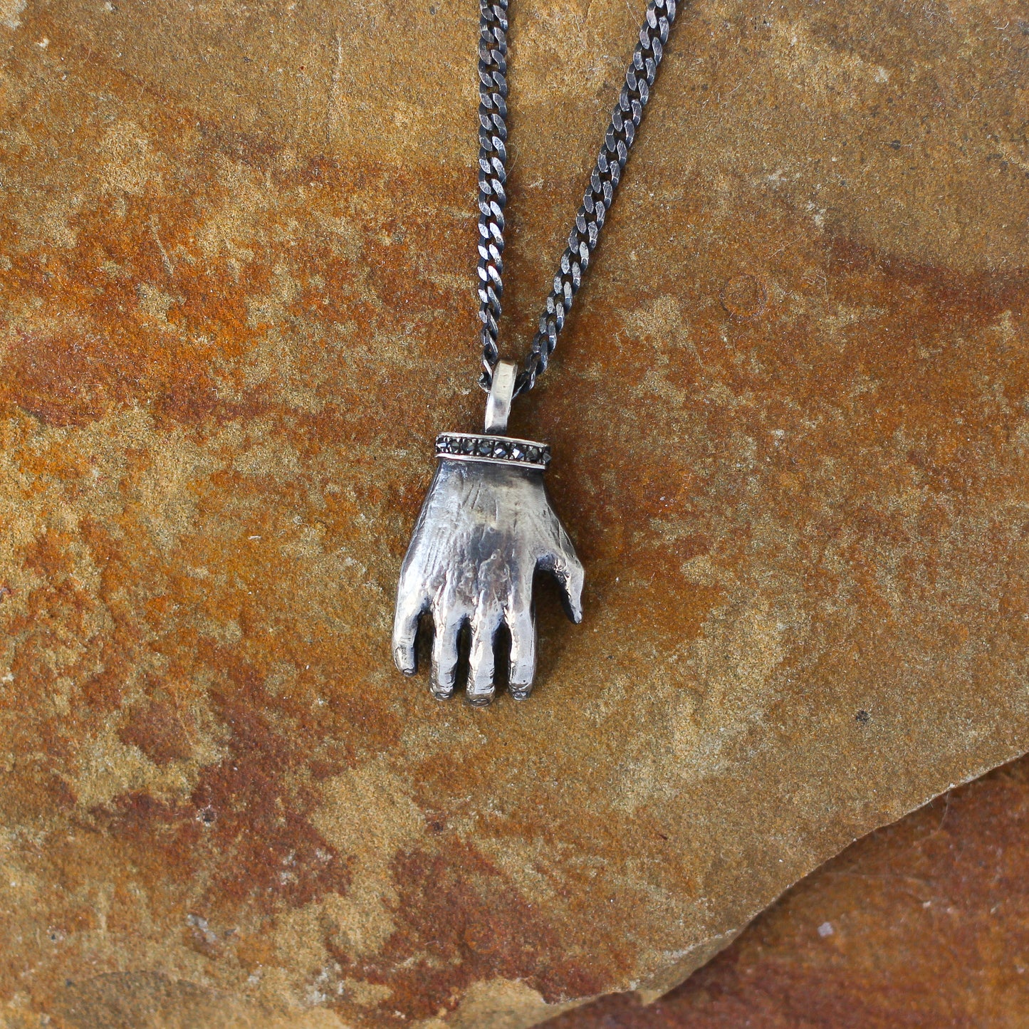 Hand Of Glory - Black Diamond Necklace
