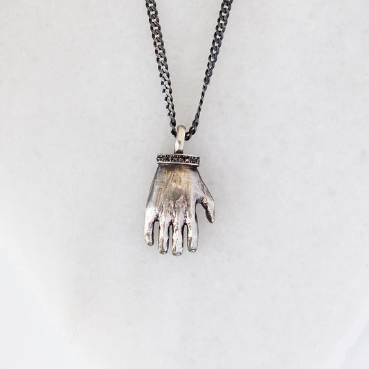 Hand Of Glory - Black Diamond Necklace