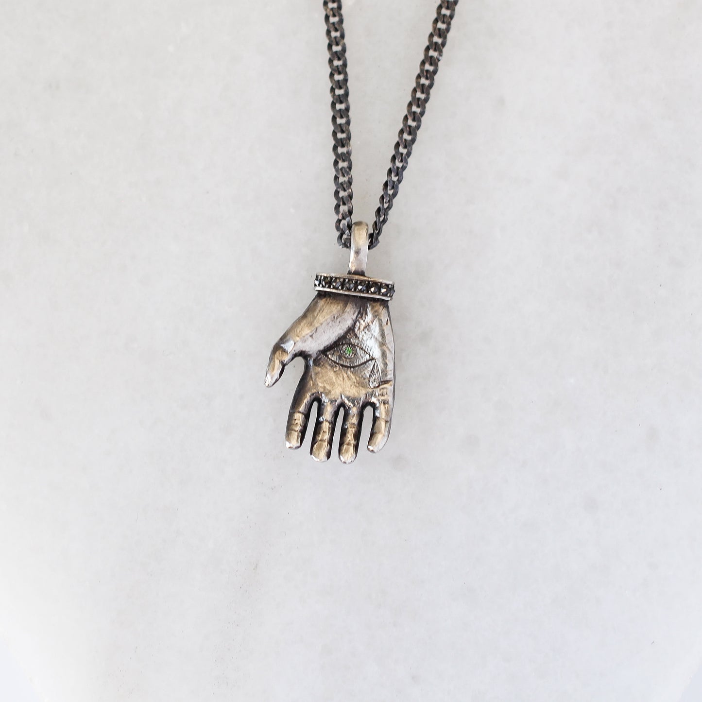 Hand Of Glory - Black Diamond Necklace