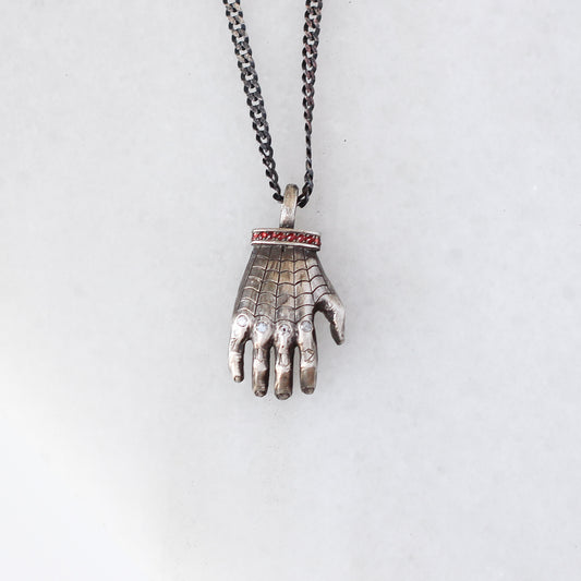 Hand of Glory - Red Sapphire Necklace