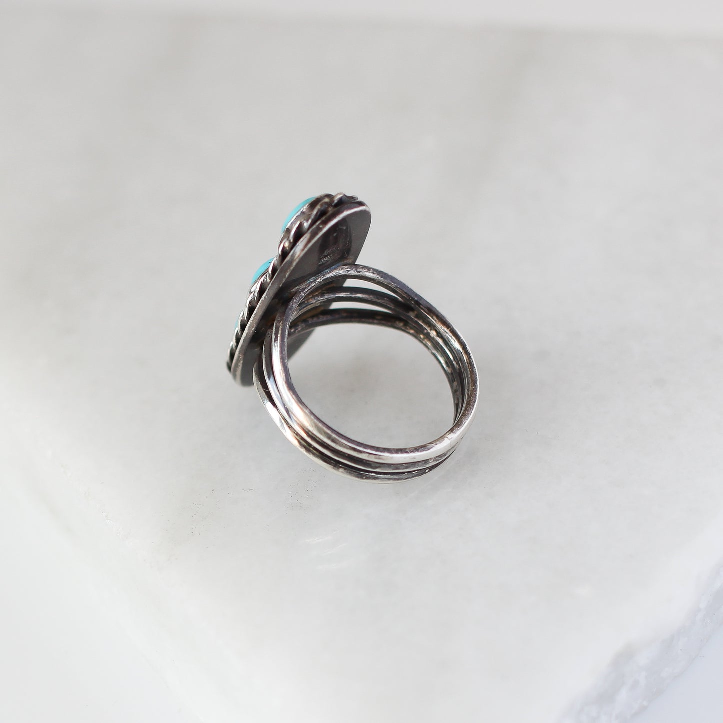 Turquoise Three Stone Ring