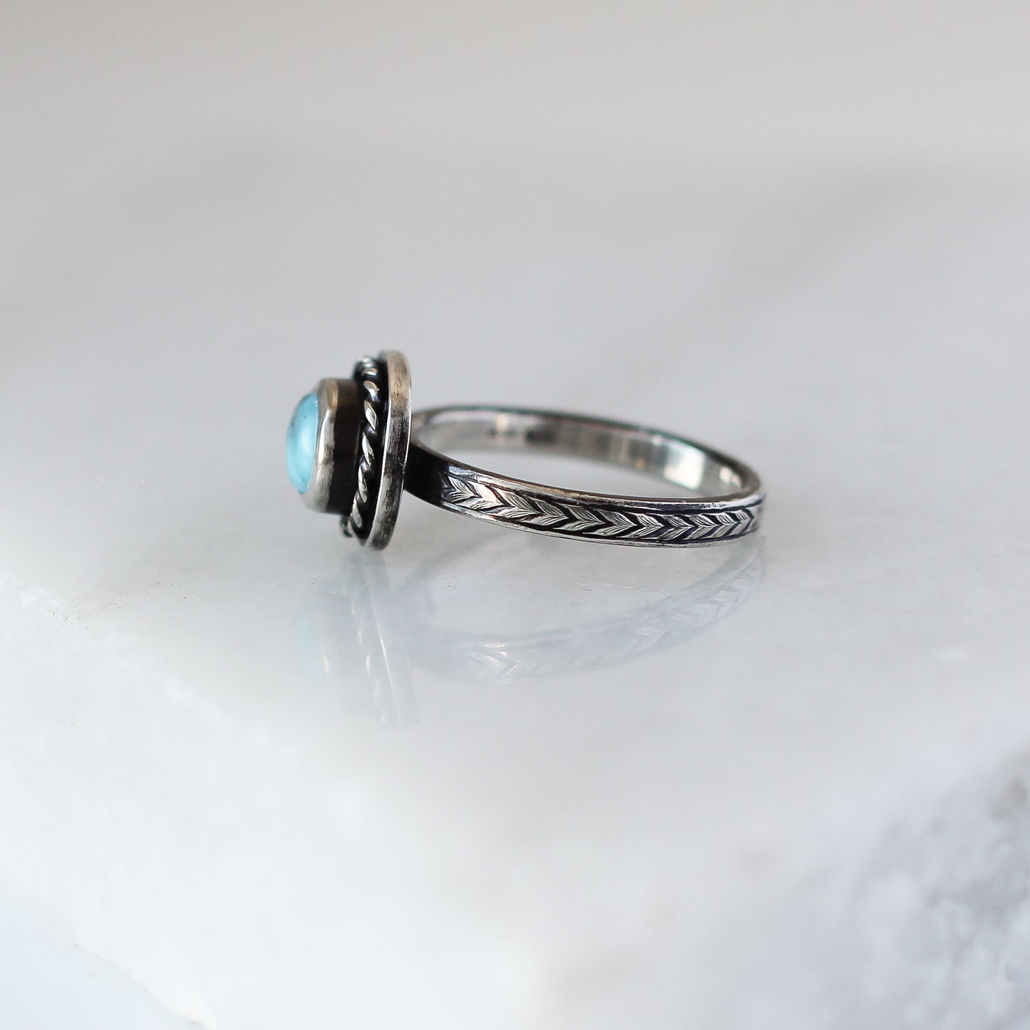 Turquoise East-West Ring