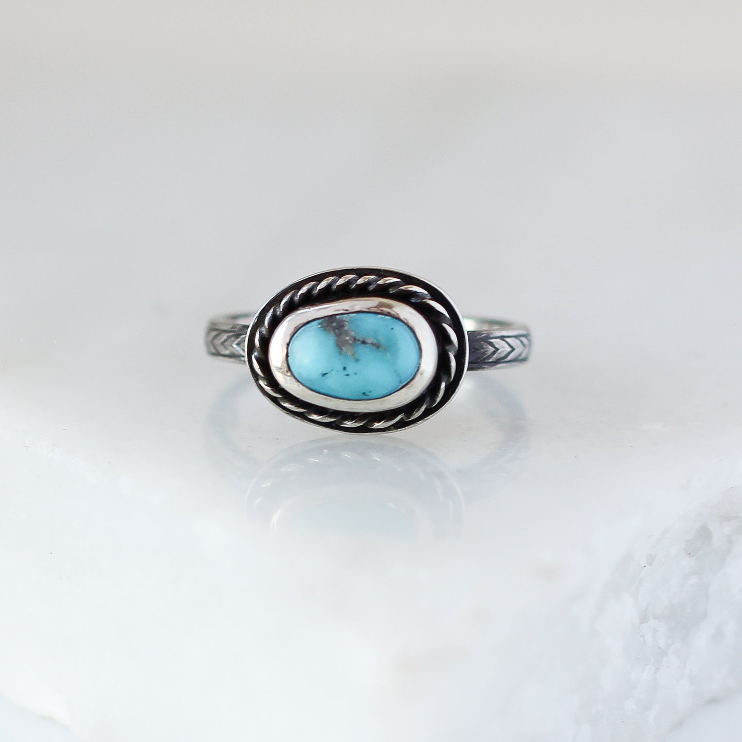 Turquoise East-West Ring