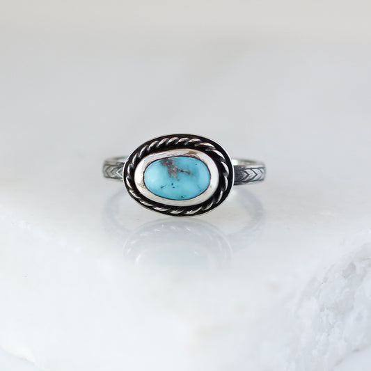 Turquoise East-West Ring