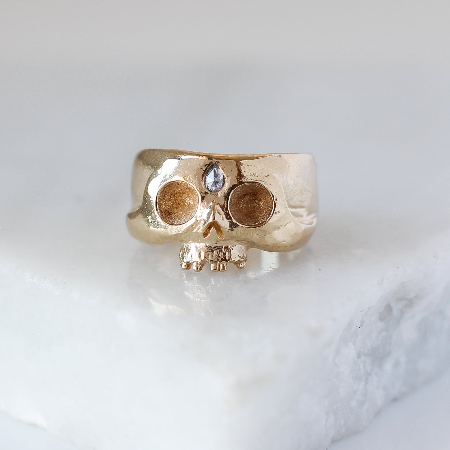 Afterlife Gold Skull Ring