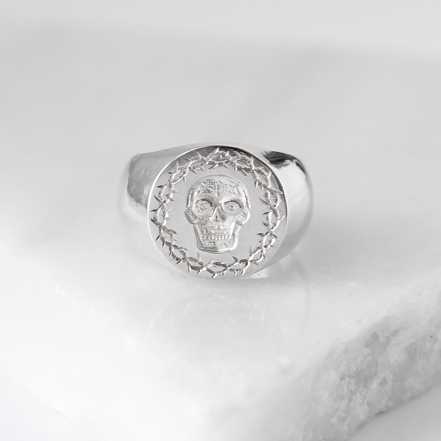 Afterlife Signet Skull Ring