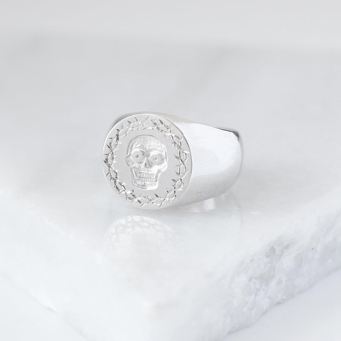 Afterlife Signet Skull Ring