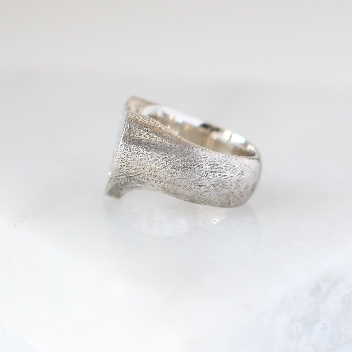 Bleeding Heart Signet Ring