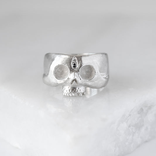 Afterlife Silver Skull Ring