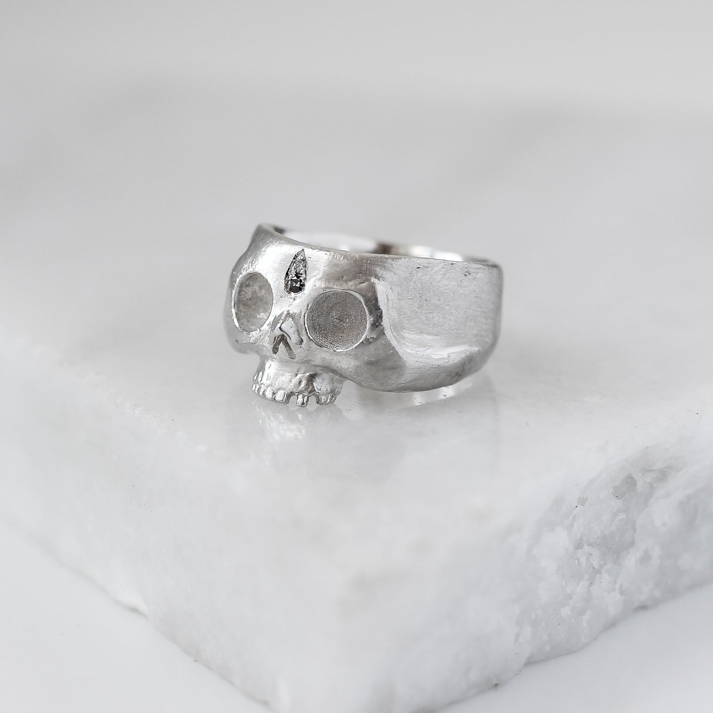 Afterlife Silver Skull Ring
