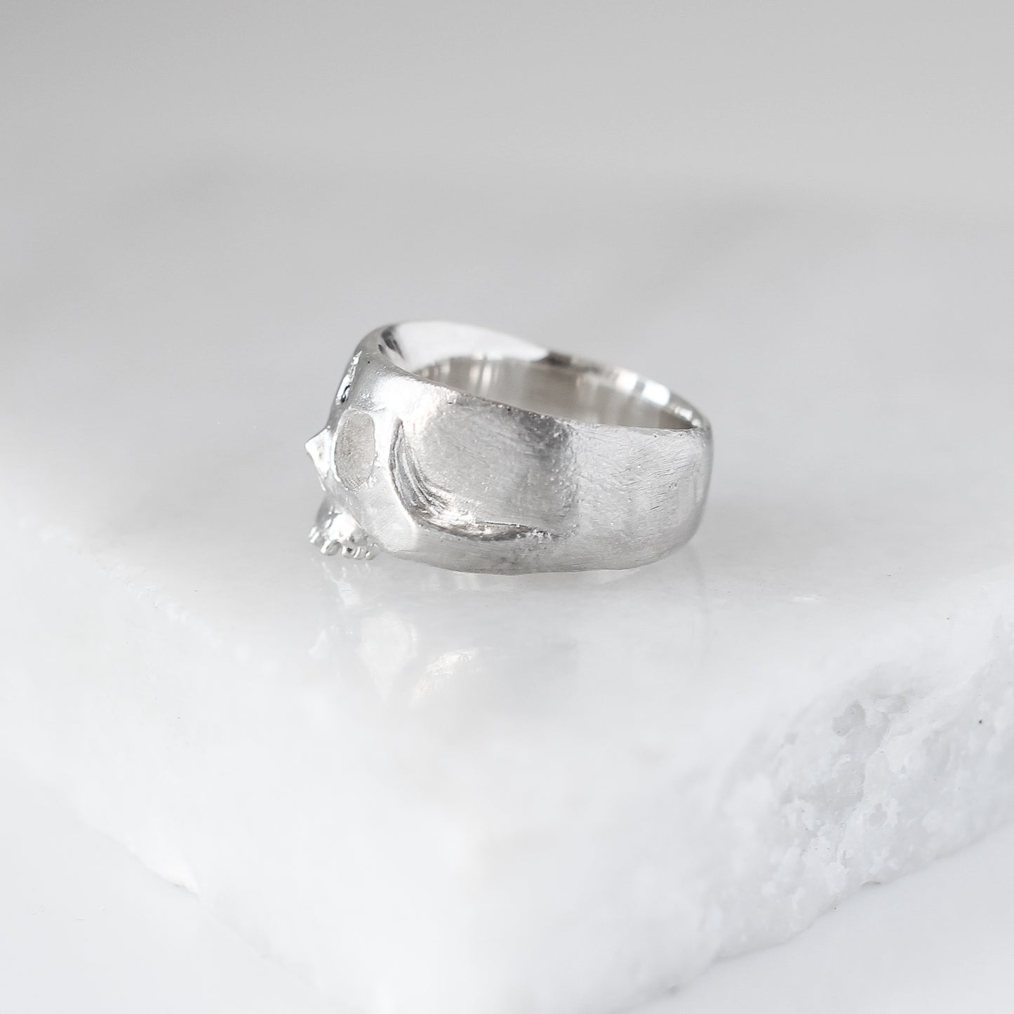 Afterlife Silver Skull Ring