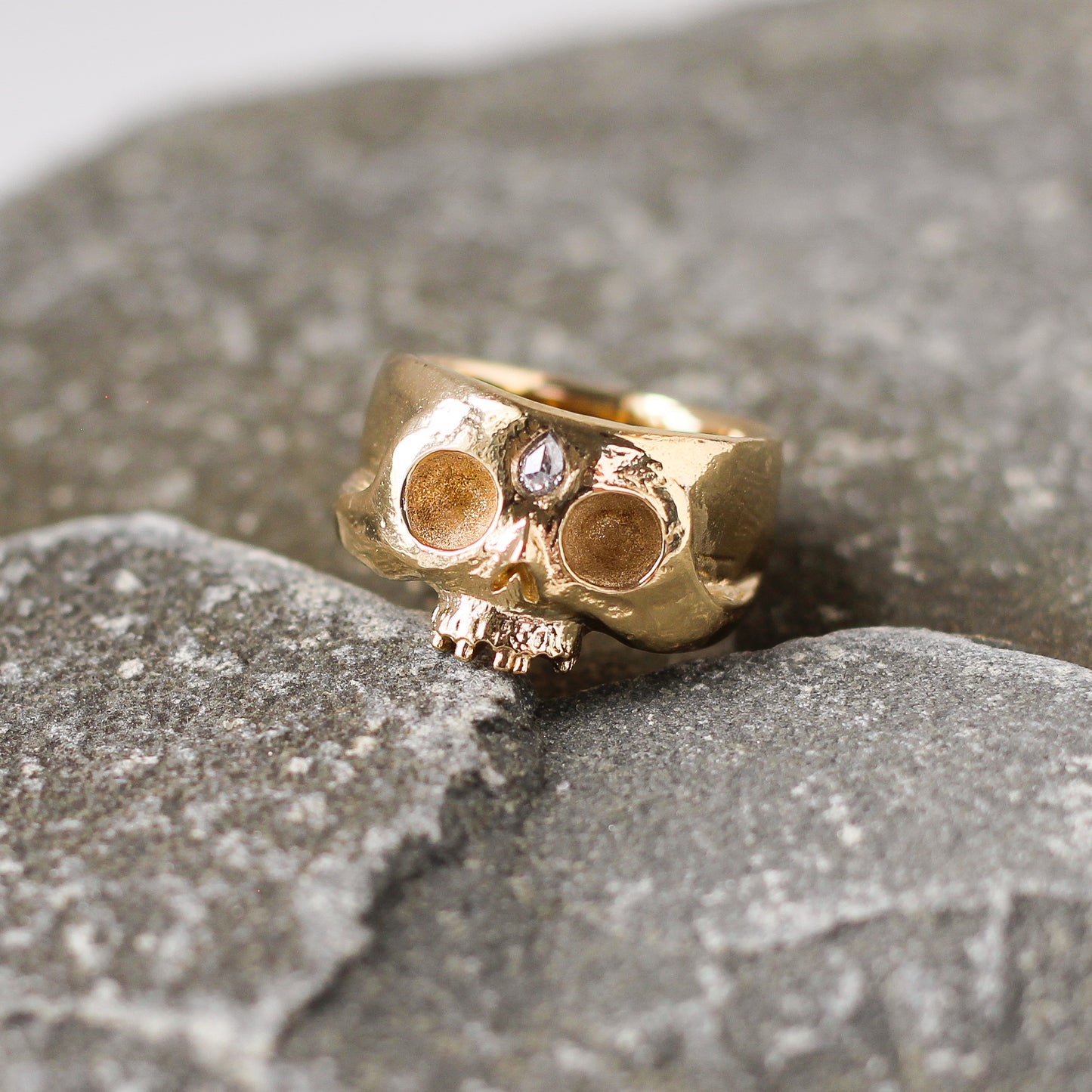 Afterlife Gold Skull Ring