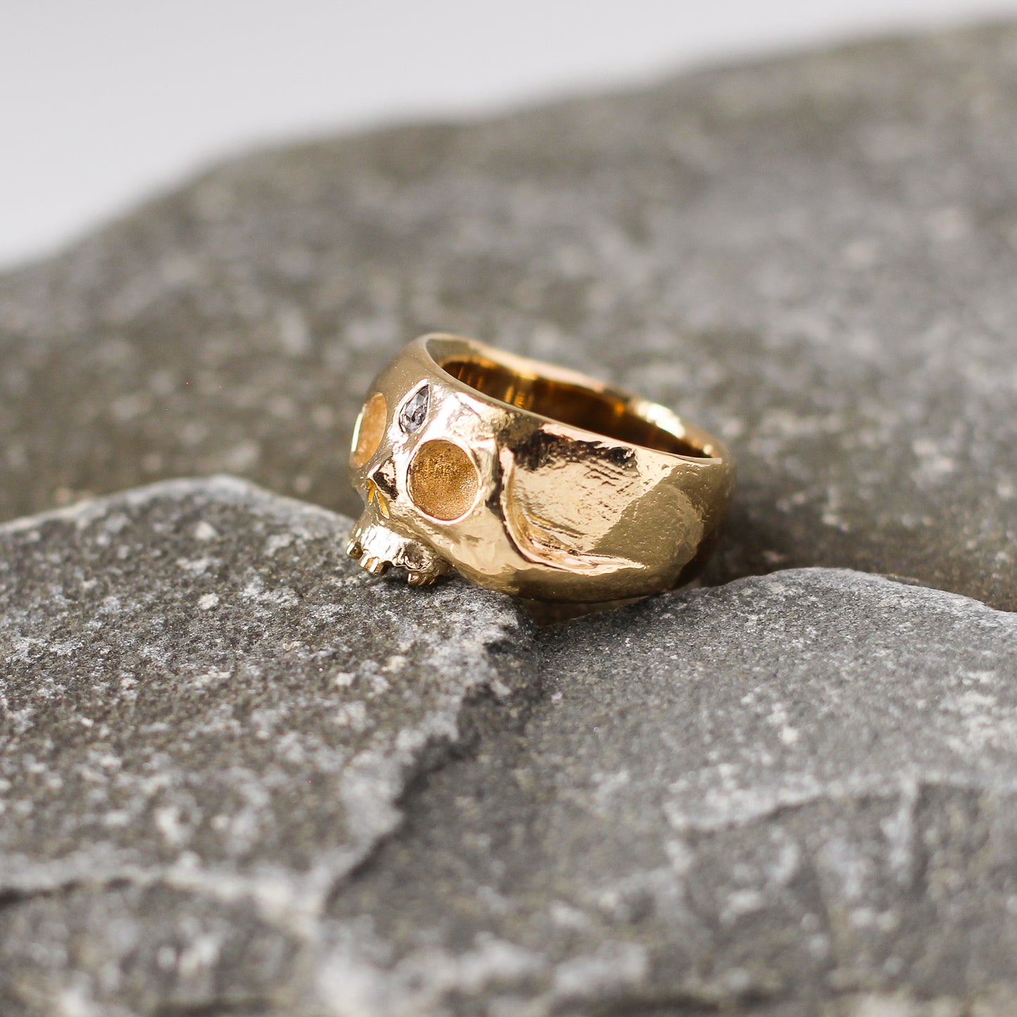 Afterlife Gold Skull Ring